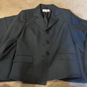 NWT Black suit with subtle stripes.
